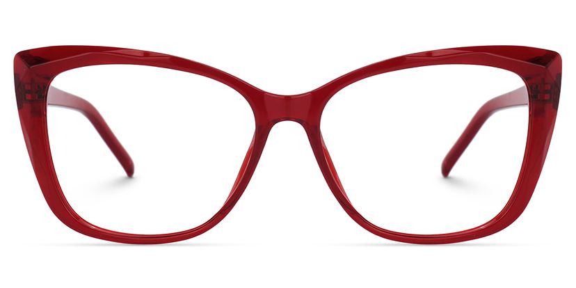 Farris Square Red Glasses
