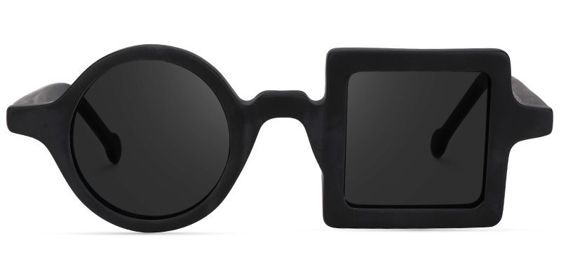 Paola Geometric Black Sunglasses for Women & Men | ZEELOOL0