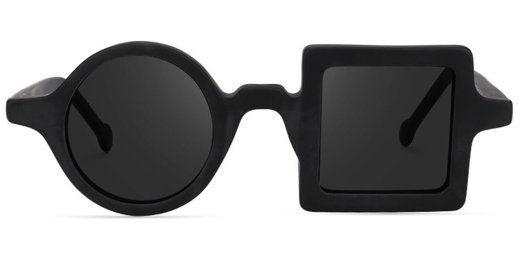 Paola Black Geometric Sunglasses