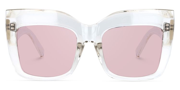 Alberta Cat Eye Clear Sunglasses