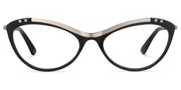 Draper Cat Eye Black Glasses0