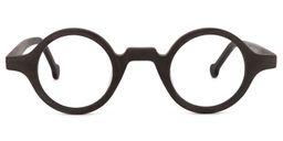 Arale Round Burnt Umber Glasses0