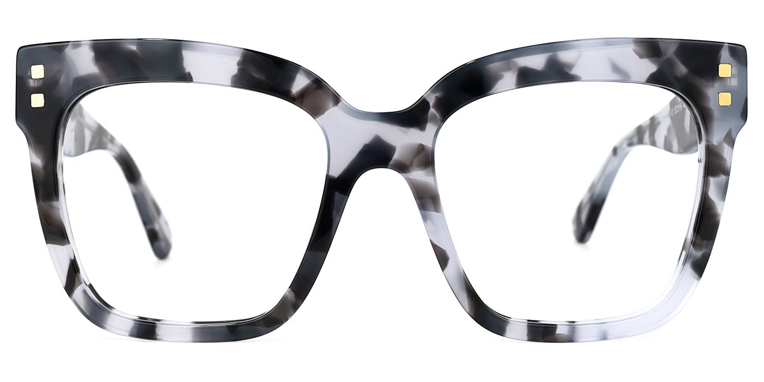 Minguela Square Gray-Tortoise Acetate Eyeglass Frames | ZEELOOL0