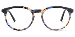 Early Round Blue Glasses0