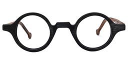Arale Black Round Glasses0