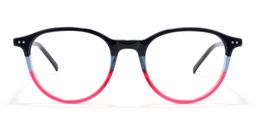 Ernest Dark-Blue Round Glasses0