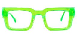 Glaucia Green Square Glasses0