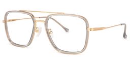 Nayeli Aviator Gray-Gold Glasses1