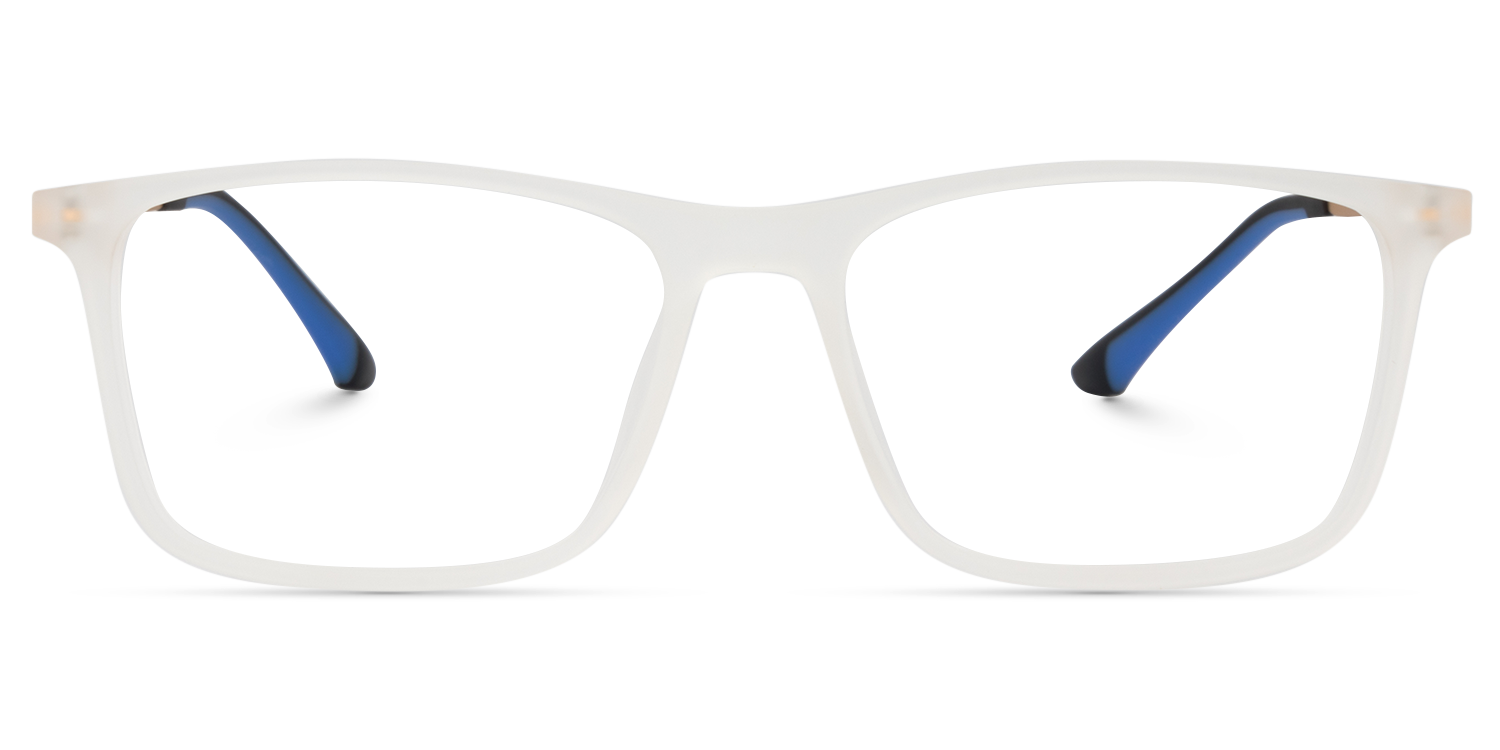 Rectangle White Glasses | Zeelool Glasses0