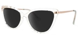 Lucas Clear Cat eye Sunglasses1