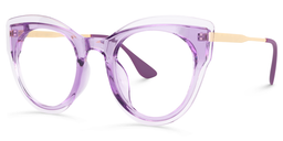 Demetrius Cat Eye Purple Glasses1