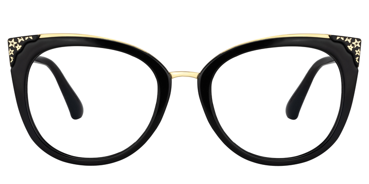 Dalton Cat Eye Black Glasses