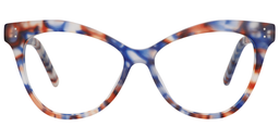 Demi Cateye Blue Glasses0