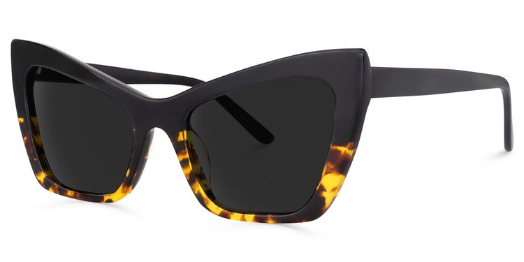 Driscoll Yellow-Tortoise Cat eye Sunglasses