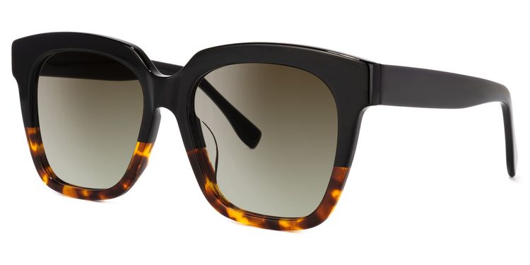 Xion Tortoise Square Sunglasses