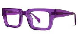 Glaucia Purple Square Glasses1