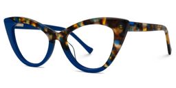 Maxine Blue Cat eye Glasses1