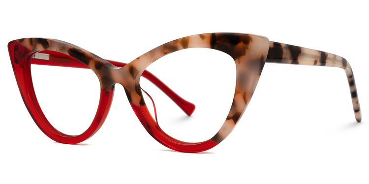 Maxine Red Cat eye Glasses