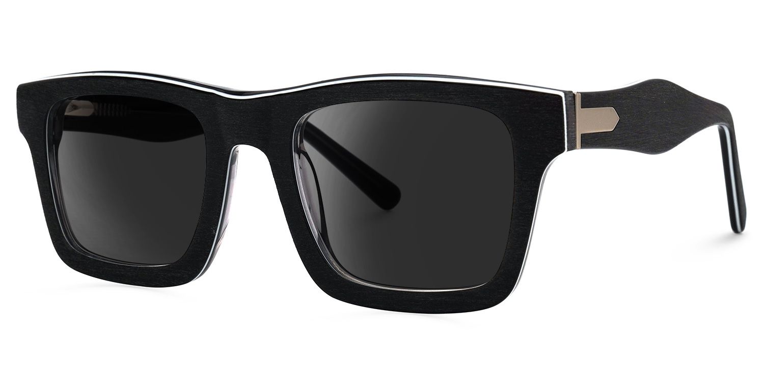 Riley Rectangle Dark-Gray Frame Sunglasses Online Sale | ZEELOOL1