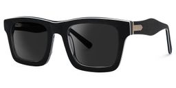 Riley Dark-Gray Rectangle Sunglasses1