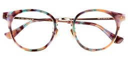 Angelia Floral Round Glasses1