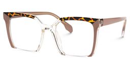 Misty Brown Square Glasses1