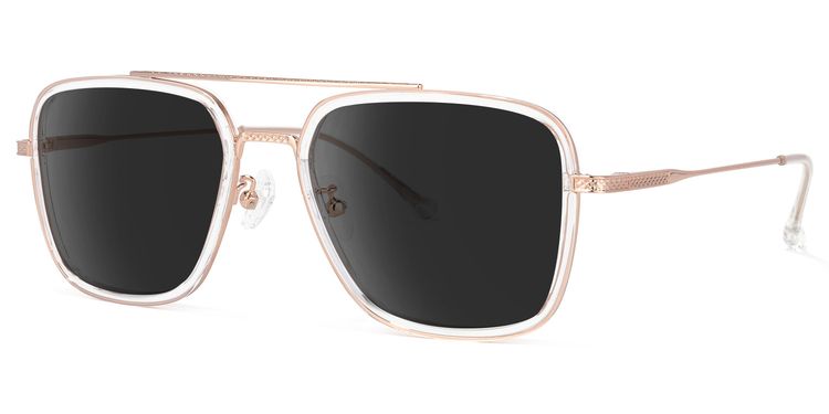 Nayeli Clear Aviator Sunglasses