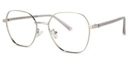 Perry Geometric Silver Glasses1