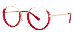 Finley Round Red Glasses1