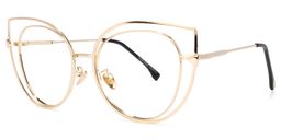 Fitzpatrick Cateye Gold Glasses1