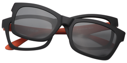 Nathan Clip-On Black Glasses0