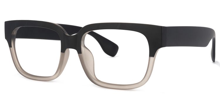 Colin Black Gray Rectangle Glasses