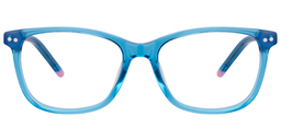 Mayme Rectangle Blue Glasses0