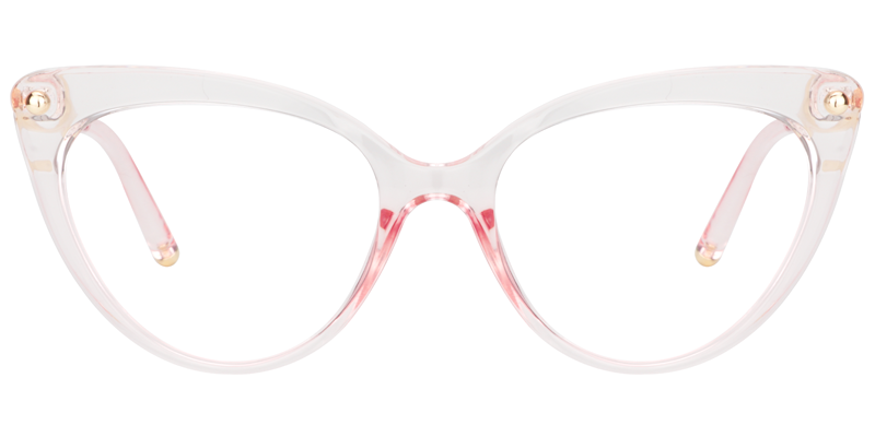 Cat Eye Pink Glasses | Zeelool Eyeglasses1