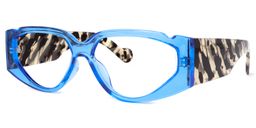 Sofia Geometric Blue Glasses1