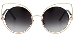 Wendy Cateye Gold Sunglasses0