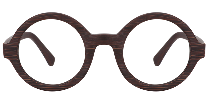 Round Wood Glasses | Zeelool Eyeglasses0