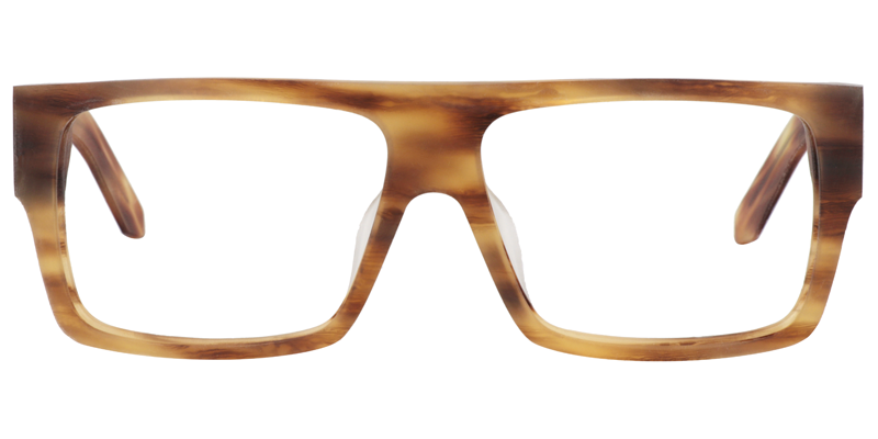 Rectangle Brown Glasses | Zeelool Eyeglasses0