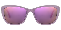 Renee Rectangle Light Purple Sunglasses0