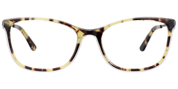 Kelvin Rectangle Light Tortoise Glasses0