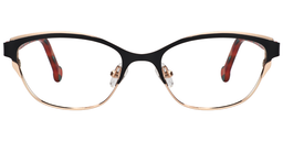 Karissa  Browline Black Glasses0