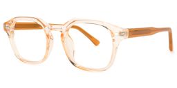 Selena Square Earthy-Yellow Glasses1