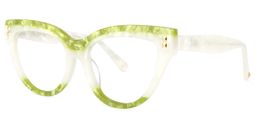 Cascata Cateye Green Glasses1