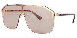 Titus Geometric Beige Sunglasses1
