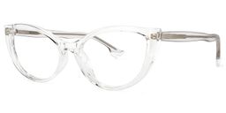 Theodore Cateye Clear Glasses1