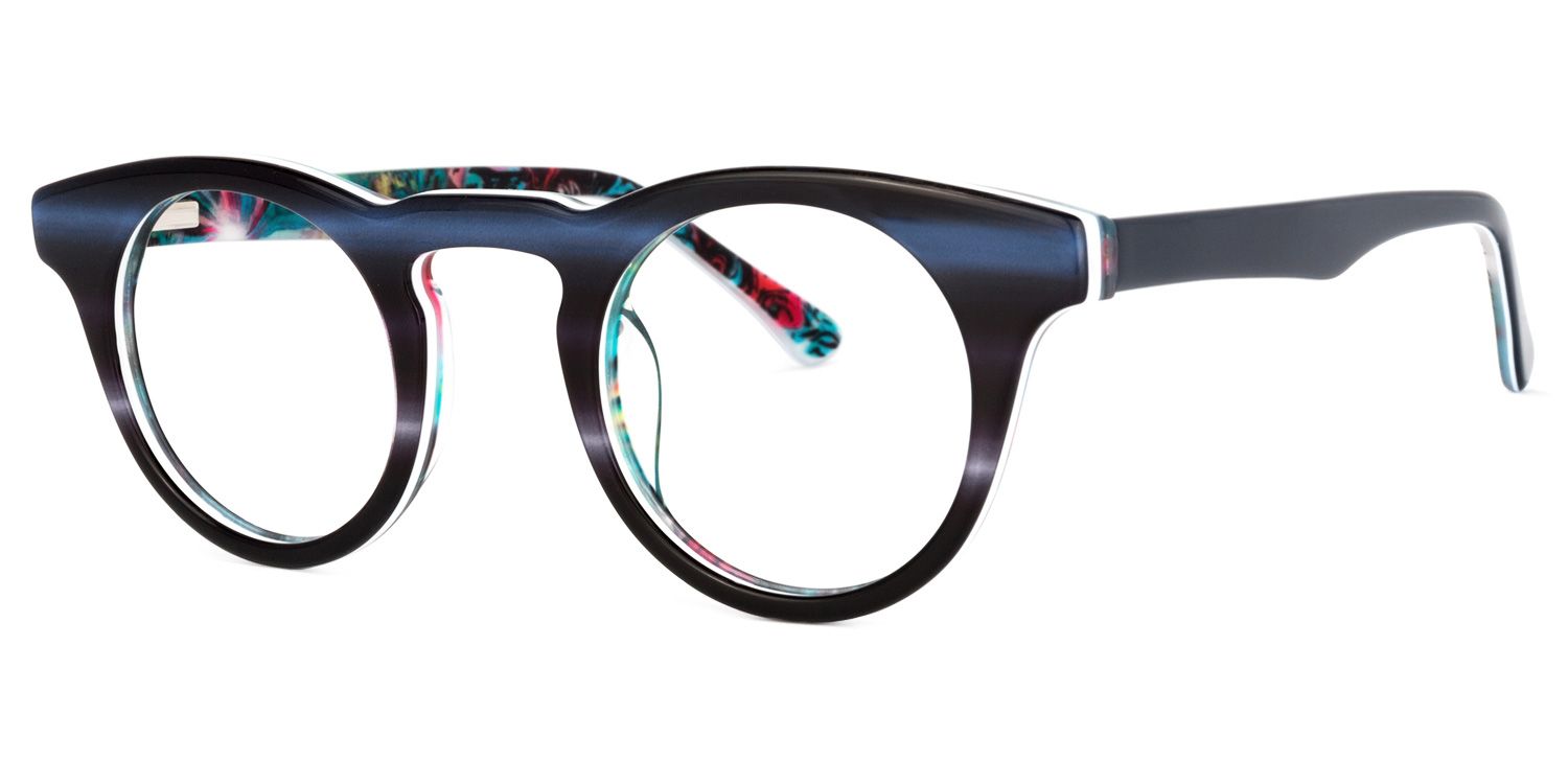 Round Light Tortoise Glasses1