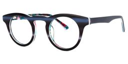 Abigail Round Dark-Blue Glasses1