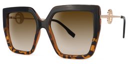 Teagan Square Tortoise Sunglasses1