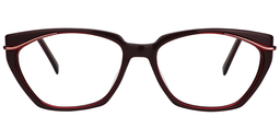 Frieda Rectangle Red Glasses0