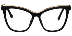 Cora Cateye Black Glasses0